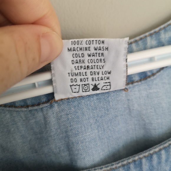 Vintage denim Boho bohemian Southwestern Western Fringe Festival Shirt U… - Picture 9 of 12